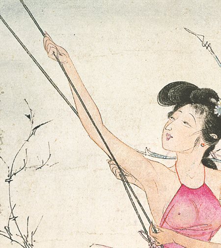 沅江-胡也佛的仕女画和最知名的金瓶梅秘戏图